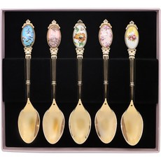 ROYAL ALBERT 100週年 甜點餐後匙 大 5件組 16cm, 混色, 1套
