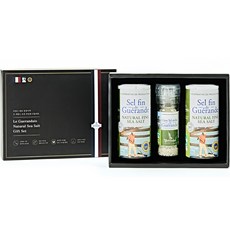 Le guerandais 給宏得 土板天日鹽 細鹽 250g x 2入 + 粗鹽 75g 禮盒 1號, 1套
