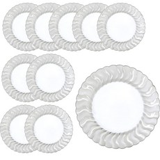 塑膠向日葵圓盤 銀色 26cm, 10個, 1個