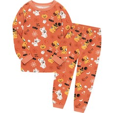 milkmilelolo 童款萬聖節長袖家居服+家居長褲組