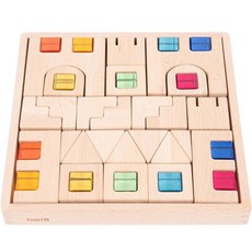 Tickit Tickit原木&水晶疊疊樂組合 73546, 混色