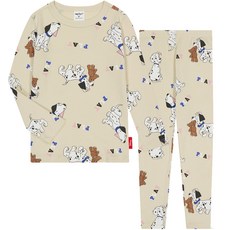 mollimelli friends 童款迪士尼101忠狗玩耍插圖長袖家居套裝