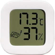 Mimineaqua 爬蟲 植物 魚缸 專用 溫濕度計 白色, 1個