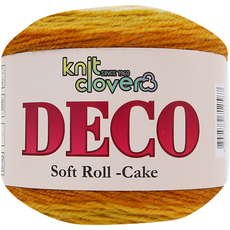 Knitt 漸層色針織線, 01 芥末黃, 1入