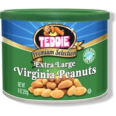 TEDDIE 優質花生粗粒鹽Extra Large營養零食, 255g, 1個