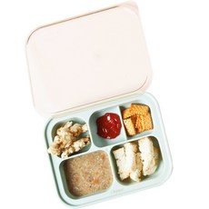 iBYEOL Friends 矽膠防滑分格餐盤, 矽膠餐盤(Mint)