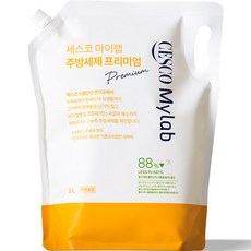 CescoMylab 頂級廚房洗碗精補充包, 2L, 1個