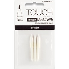 터치 트윈 브러시 마카 브러시 리필 닙 3p, 3색, 1개