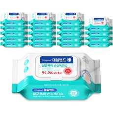 DAEIL PLASTIC BANDAGE 便攜式手部消毒紙巾, 20張, 20包
