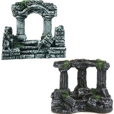 바디보 수족관 어항 꾸미기 장식 용품 2종세트, 1세트