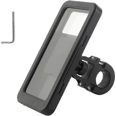 Hiree 機車防水手機支架 自行車用, 黑色, 1個