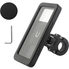 Highery機車防水手機支架磁吸自行車用, 黑色, 1個