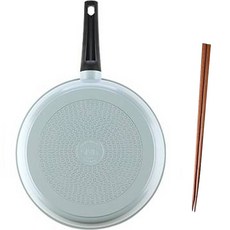 SWIT 인덕션 컴플리트 프라이팬 28cm 민트 + 옻칠 대추나무 튀김 젓가락 33cm 세트, 1세트