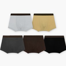 유니프랜드 주니어 남아용 무지 학생 사각팬티 5종 세트