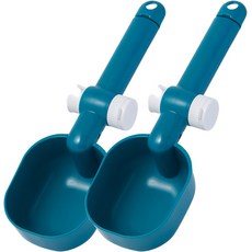 DING DONG PET 寵物夾式多功能飼料勺, 綠色, 2個