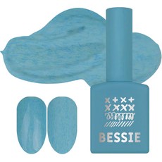 Bessie 彩色凝膠指甲, TD19 雲朵天藍, 1個, 11ml