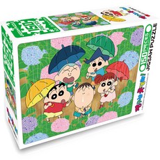 학산문화사 짱구 직소퍼즐 비오는 날의 친구들, 150피스, 혼합색상, 1세트