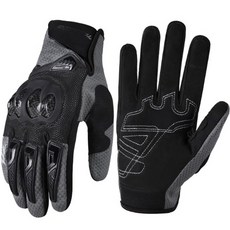madbike RACING EQUIPMENT 碳纖維透氣網眼機車手套 雙手一組, 灰色