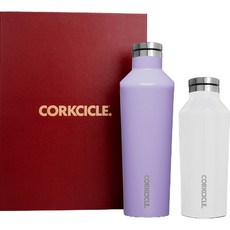 CORKCICLE. 酷仕客 保溫杯禮盒組 270ml+470ml, 淺紫色+白色, 1組