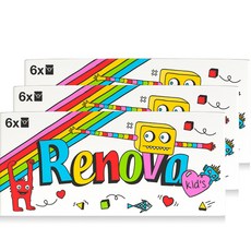 Lenova兒童版紙巾4層6片顏色隨機發送, 3個, 6入