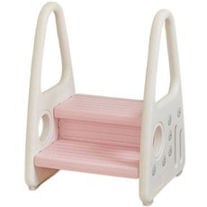 Bene Bene 幼兒經典安全護欄兩階腳踏凳, 粉紅色, 1個