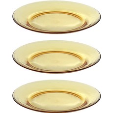 plala Amber 耐熱玻璃盤 中, 深琥珀色, 3個, 單品