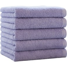 Moohan Towel 飯店毛巾 150g 10支 精梳棉, 5個, 紫色