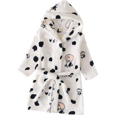 Starbean 兒童圖案連帽浴袍