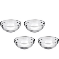 DURALEX Lys可堆疊甜點碗 210ml 10.5cm, 透明, 4個