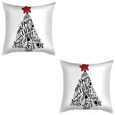 Athome 北歐聖誕抱枕套 2入