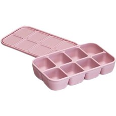 mommy's table 完美密封力 不易滋生異物 食品級矽膠Kkaebi方塊8格, 寶寶粉, 1個