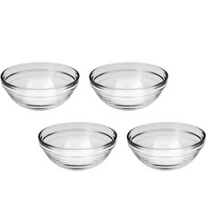 DURALEX Lys 可堆疊點心碗 310ml 12cm, 透明, 4個