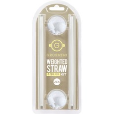 GROSMIMI 重力球吸管組, 吸管 2支+重力球 2顆+吸管接頭 2入, 1組