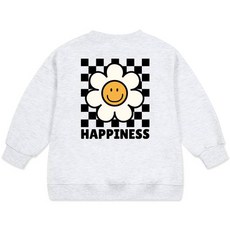 nykids 兒童款 Happiness 寬鬆版型大學T W100