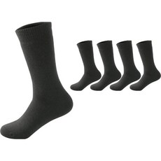 男款保暖絨毛棉襪 2入組, 灰色系列, 5組