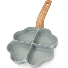 NARiHiRA 電磁爐用愛心煎蛋鍋 綠色, NHR 4 蛋盤_綠色