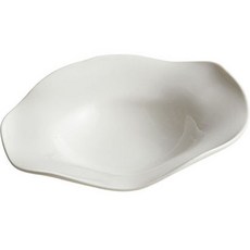 摩登陶瓷藝術花卉義大利麵碗 中(寬 20.5cm x 深 20.5cm x 高 5.5cm) YJ309, 白色, 1個