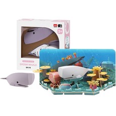 HALFTOYS 哈福玩具 立體透視模型系列 磁鐵玩具, 抹香鯨, 1個