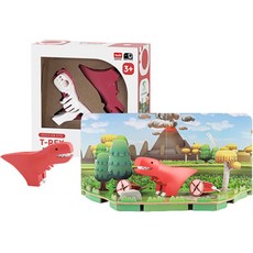 HALFTOYS 哈福玩具 立體透視模型系列 教具 童心未泯 幼兒 磁鐵玩具, 暴龍, 1個
