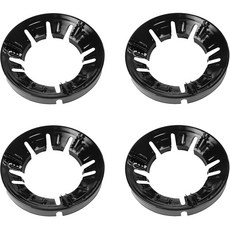 金怪 8孔露營瓦斯爐頭防風板, 黑色, 4個