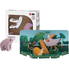 HALFTOYS 哈福玩具 立體透視模型系列 教具 童心未泯 幼兒 磁鐵玩具, 樹懶, 1個