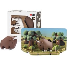 HALFTOYS 哈福玩具 立體透視模型系列 教具 童心未泯 幼兒 磁鐵玩具, 牛羚, 1個