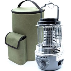 유니맥스 캠핑용 부탄가스 히터 난로 UMGH-5101G + 보관가방 세트, 그레이, 1세트