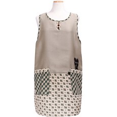 Rosa Home 卡通小熊圍裙, 綠色, 1個