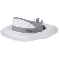 MONSTERG 寬帽沿線條帽 MC22WBB-135, 白色