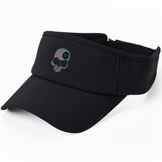 MONSTERG 雙色骷髏遮陽帽, 黑色