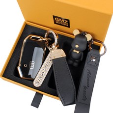 GMZ MOTORS 起亞新款5鍵TPU智能鑰匙殼套組, AK-05, 摩登黑
