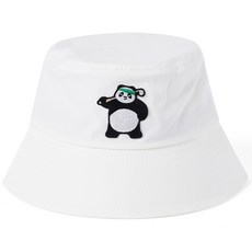몬스터지 골프 & 데일리 몬스터지 X 칭따오 캐릭터 따오 콜라보 버킷햇 MXTC22WB-139, 화이트, 1개