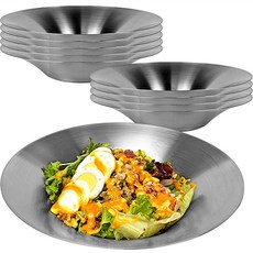 QUEEN SENSE 商用 餐廳 不鏽鋼 沙拉 義大利麵盤 27cm, 10個, 單一顏色