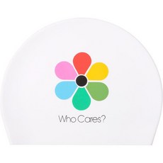 HOOG 成人矽膠泳帽 SC538, 白色, 1個